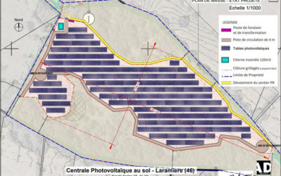 Parc photovoltaïque sur l’ancienne décharge municipale de Laramière