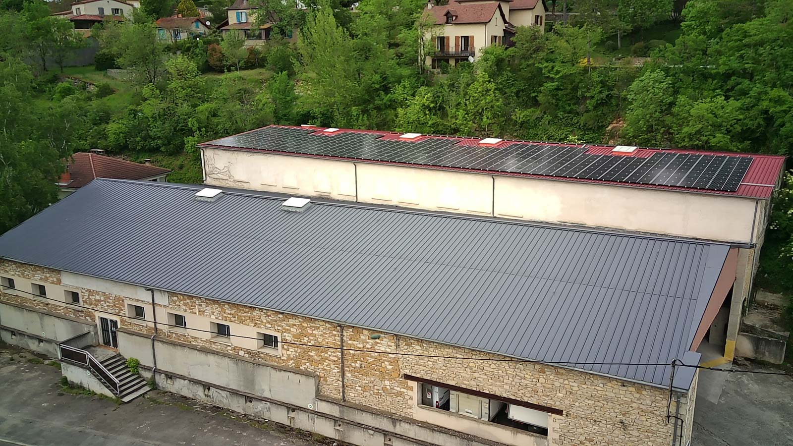 Hôpital Villefranche panneaux photovoltaïque