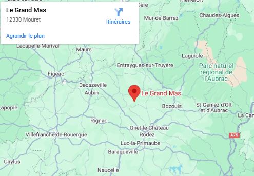 Carte Maps Mouret statique