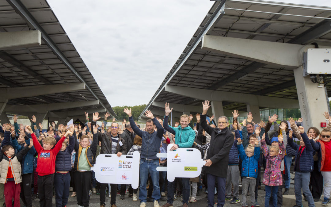 Bilan de l’inauguration des  ombrières de la Glèbe
